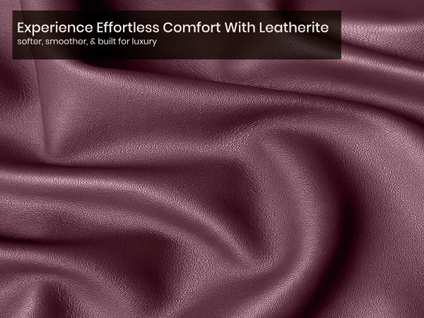 Regal Queen Bed with Burgundy Leatherite
